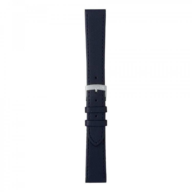 Morellato Sprint calf leather watch strap with sleek flat profile and tone-on-tone stitching.