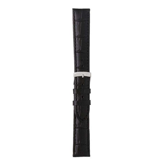 Morellato KAJMAN alligator grain calf leather watch strap with tonal stitching and flat profile.