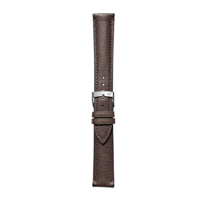 Morellato Levy soft calfskin leather watch strap, brown, handmade craftsmanship, padded design.