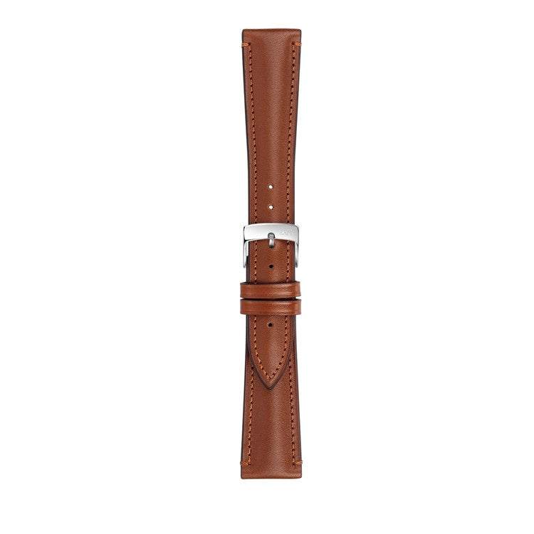 Morellato Donatello calfskin leather watch strap with handstitched design.