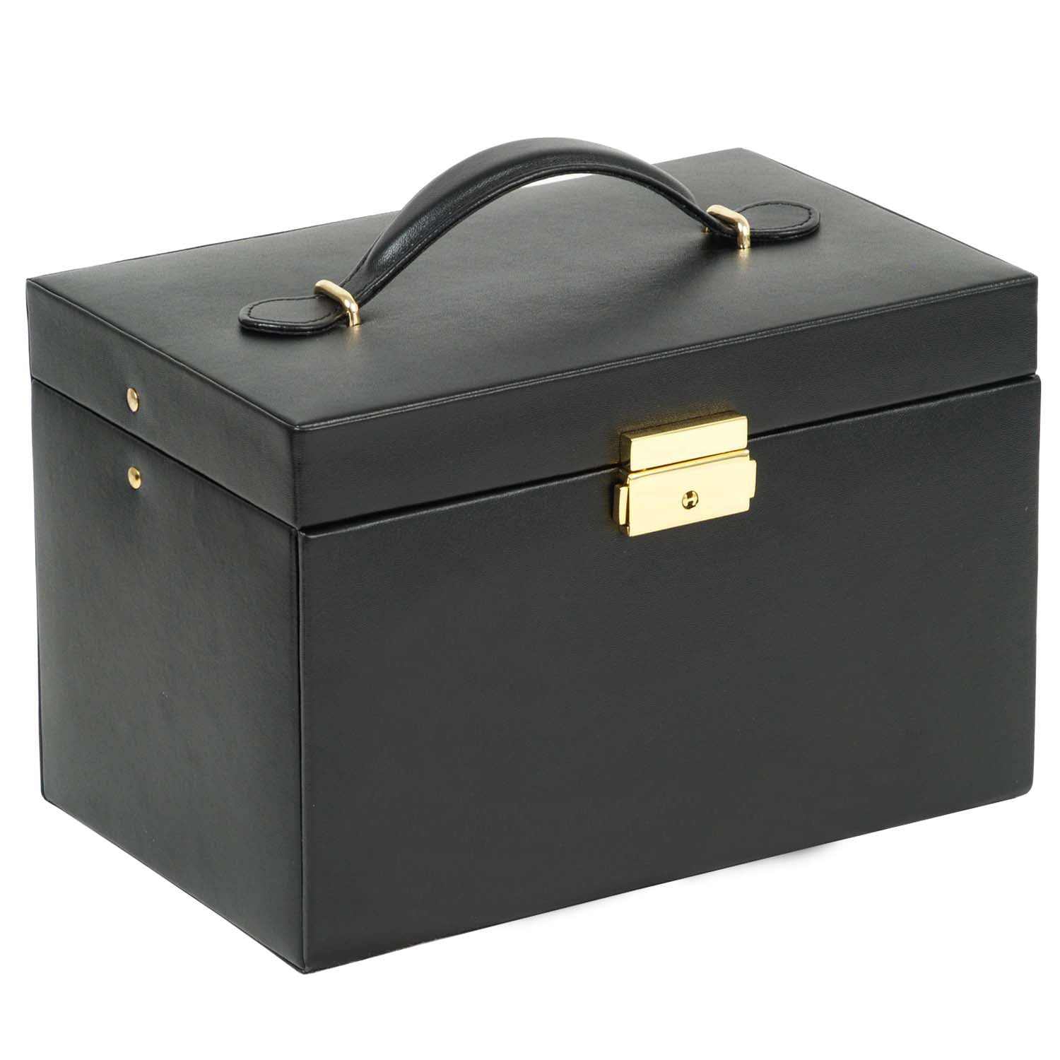 Watch Avenue UKJewellery BoxWolf Heritage Small Jewellery Box Black 280002Watch Avenue UK