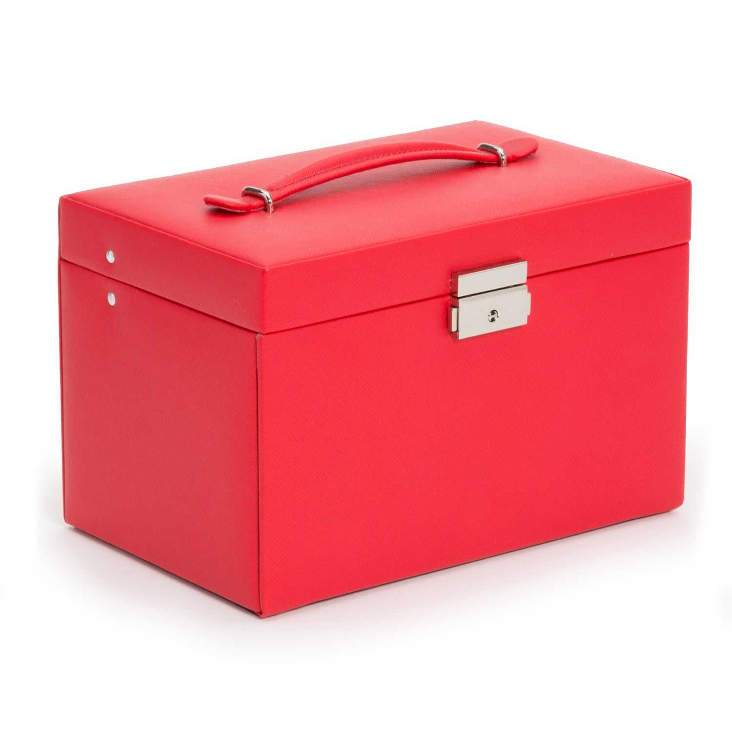 Watch Avenue UKJewellery BoxWolf Heritage Small Jewellery Box Red Saffiano 280014Watch Avenue UK