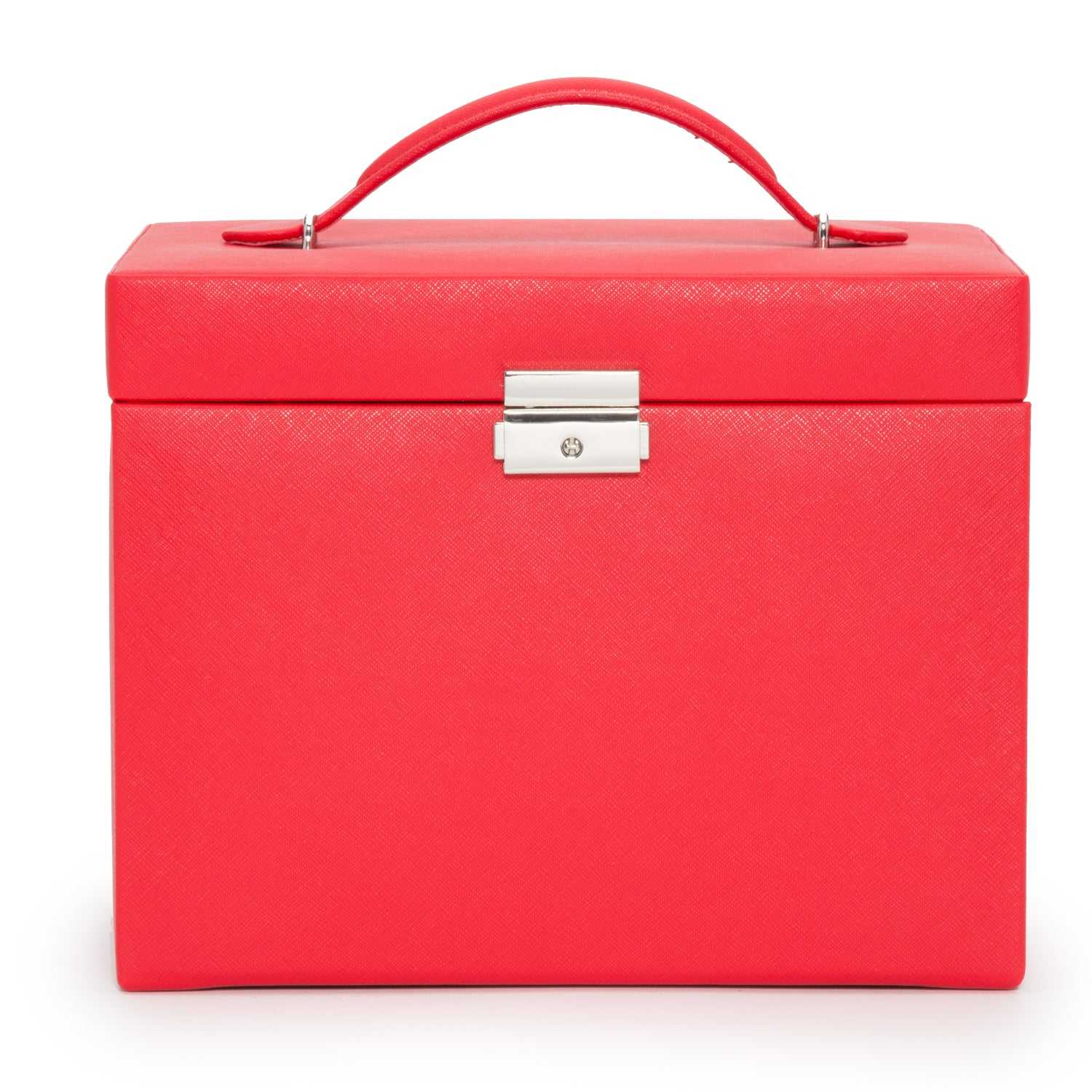 Watch Avenue UKJewellery BoxWolf Heritage Medium Jewellery Box Red Saffiano 280114Watch Avenue UK