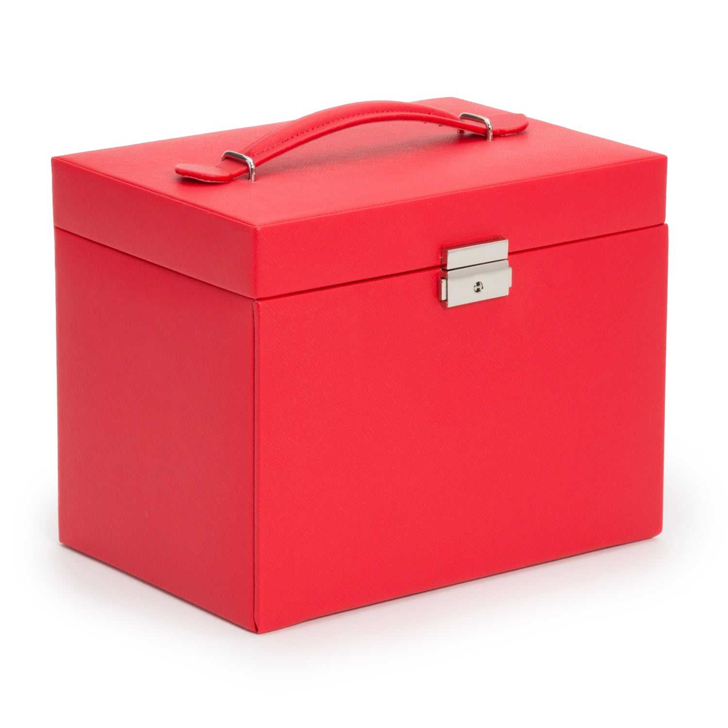Watch Avenue UKJewellery BoxWolf Heritage Medium Jewellery Box Red Saffiano 280114Watch Avenue UK