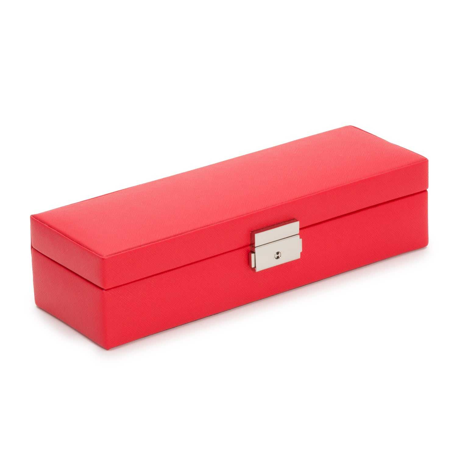 Jewellery BoxWolf Heritage Safe Deposit Jewellery Box Red Saffiano 280314Introducing the Wolf Heritage Safe Deposit Jewellery Box Red Saffiano 280314 (Model: 280314) – a fusion of classic style and functional design, redefining the way yo
