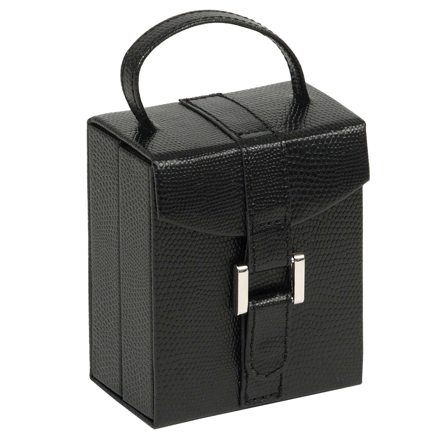 Watch Avenue UKJewellery BoxWolf Heritage Fold-Out Travel Black Jewellery Box 281202Watch Avenue UK