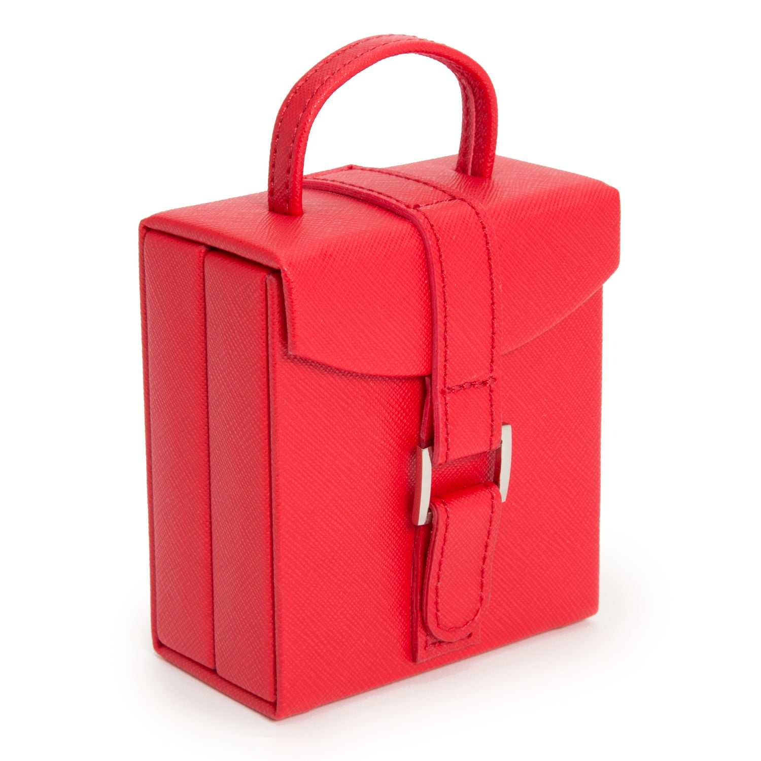 Jewellery BoxWolf Heritage Fold-Out Travel Red Saffiano Jewellery Box 281214Introducing the Wolf Heritage Fold-Out Travel Red Saffiano Jewellery Box (Model: 281214) – a harmonious blend of classic design and vibrant elegance. Elevate your je