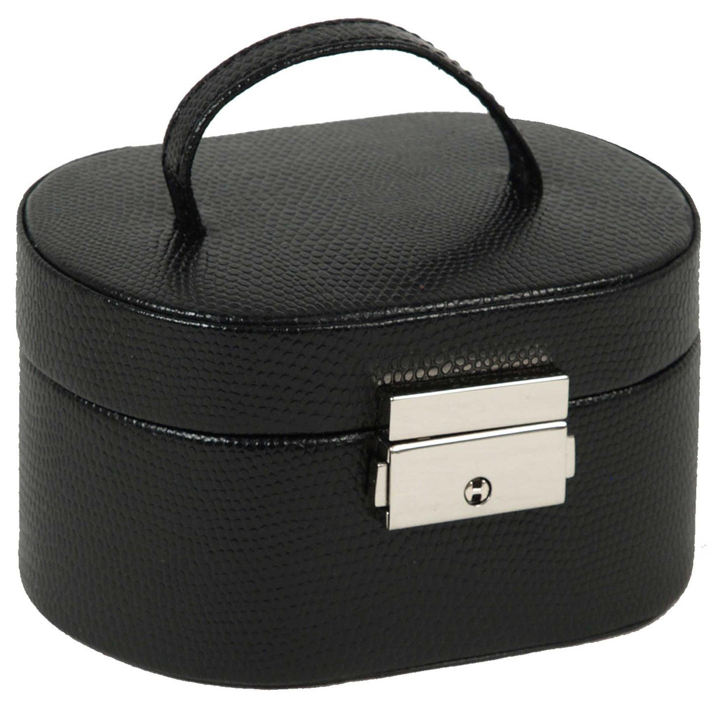 Watch Avenue UKwatch winderWolf Heritage Mini Oval Jewellery Box Black 281402Watch Avenue UK