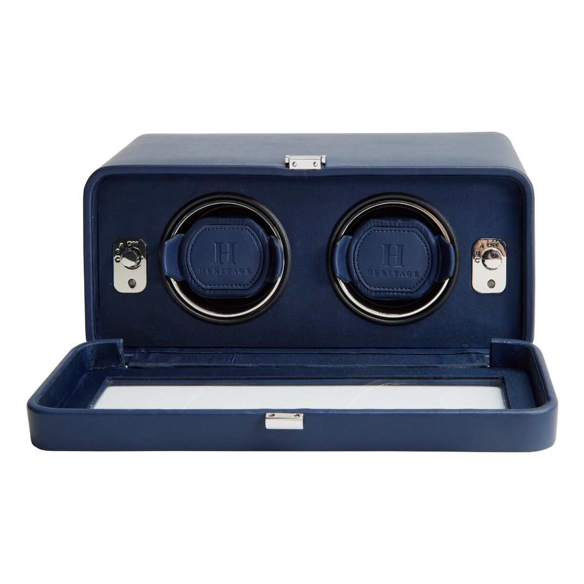 watch winderWolf Windsor Heritage Double Winder Navy 452617Introducing the Wolf Windsor Heritage Double Winder in Navy (Model 452617) – a harmonious blend of retro aesthetics and cutting-edge technology, designed to keep you