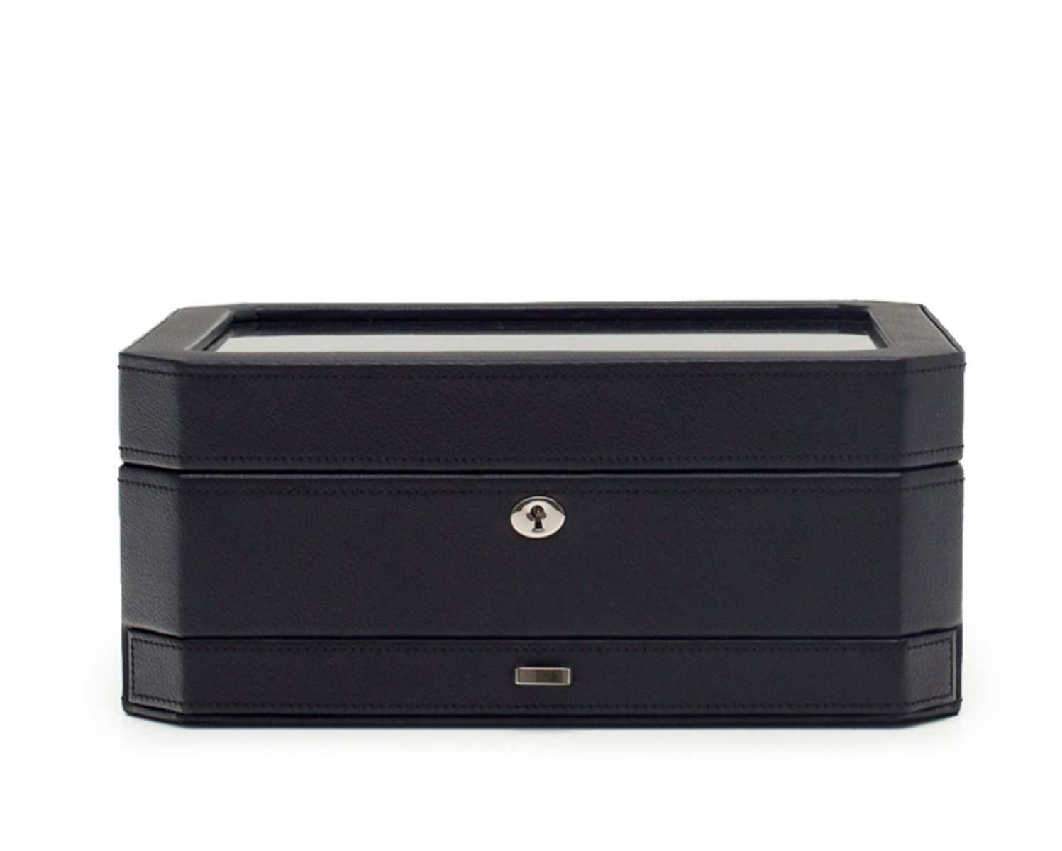 Watch Avenue UKwatch boxesWolf Heritage Windsor 10 Piece Watch Box with Drawer Black/Purple 4586Watch Avenue UK