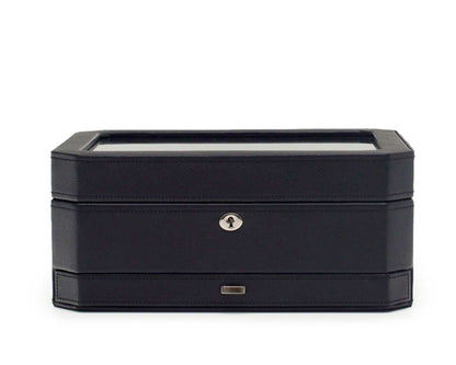 Watch Avenue UKwatch boxesWolf Heritage Windsor 10 Piece Watch Box with Drawer Black/Purple 4586Watch Avenue UK
