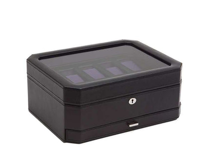 Watch Avenue UKwatch boxesWolf Heritage Windsor 10 Piece Watch Box with Drawer Black/Purple 4586Watch Avenue UK