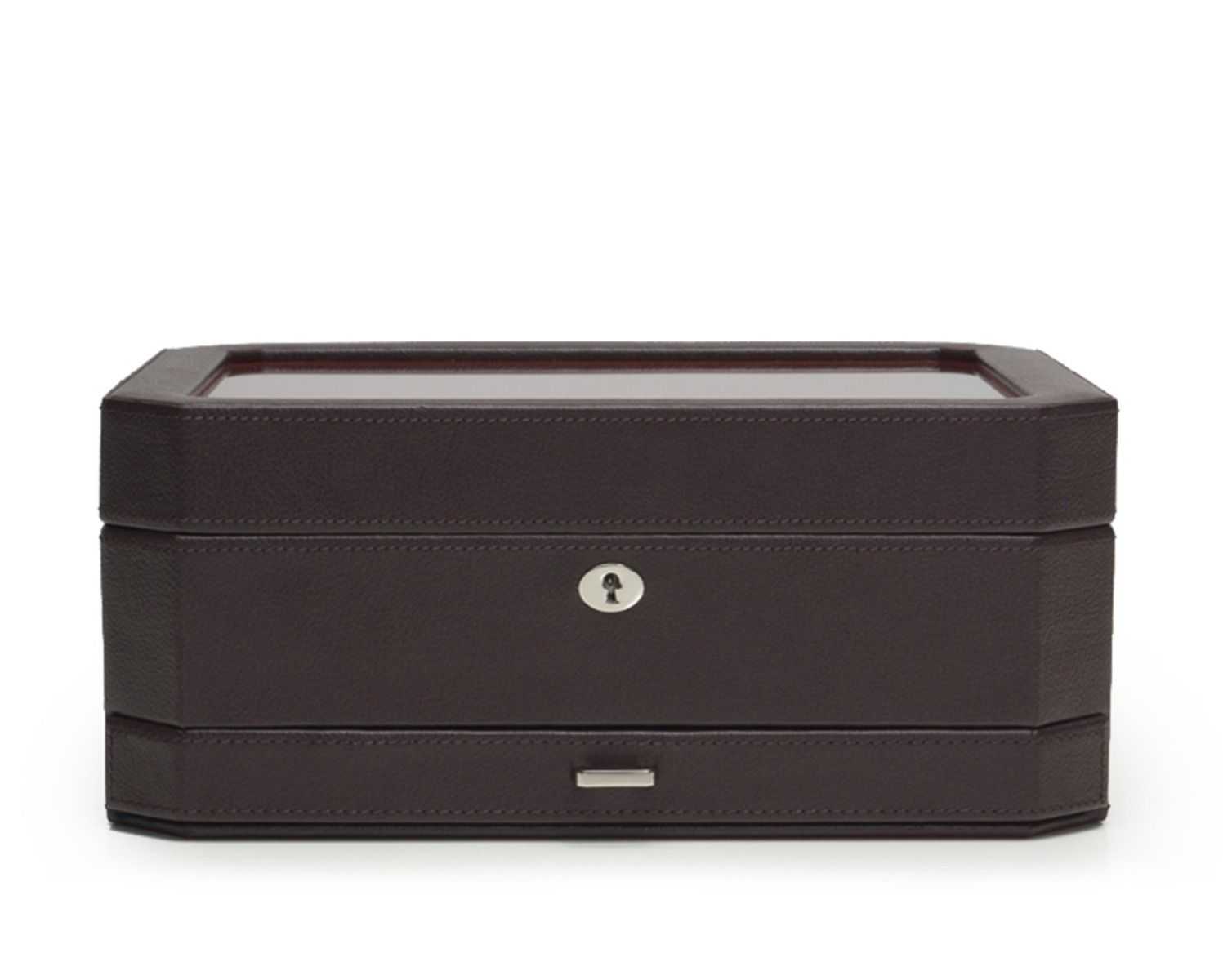 Watch Avenue UKwatch boxesWolf Heritage Windsor 10 Piece Watch Box with Drawer Brown/Orange 4586Watch Avenue UK