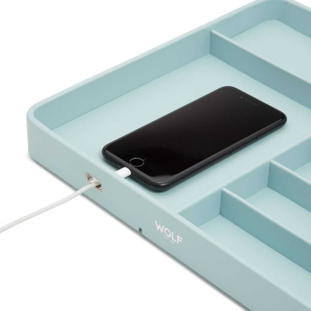 Watch Avenue UKValet CaseWolf Watch Valet with Strap Tray for Apple Watch Aqua 463024Watch Avenue UK