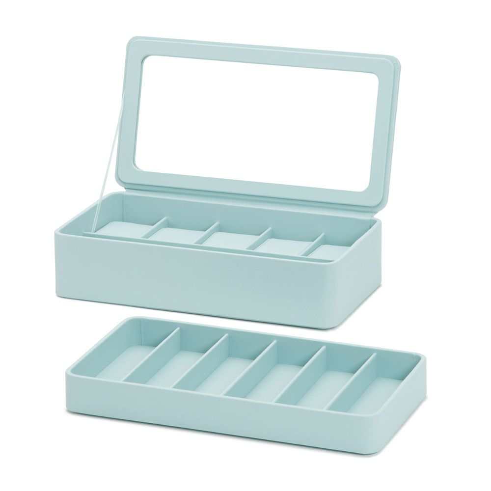 Watch Avenue UKwatch boxesWolf 6pc Watch Box with Strap Tray for Apple Watch Aqua 463124Watch Avenue UK