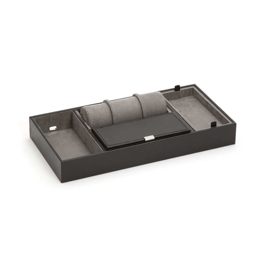 Wolf Howard Valet Tray With Roll Black 465103
