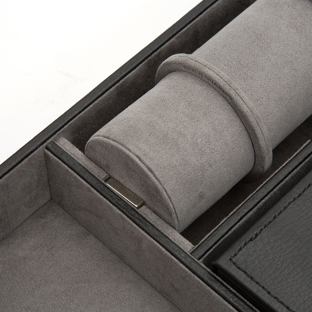 Wolf Howard Valet Tray With Roll Black 465103