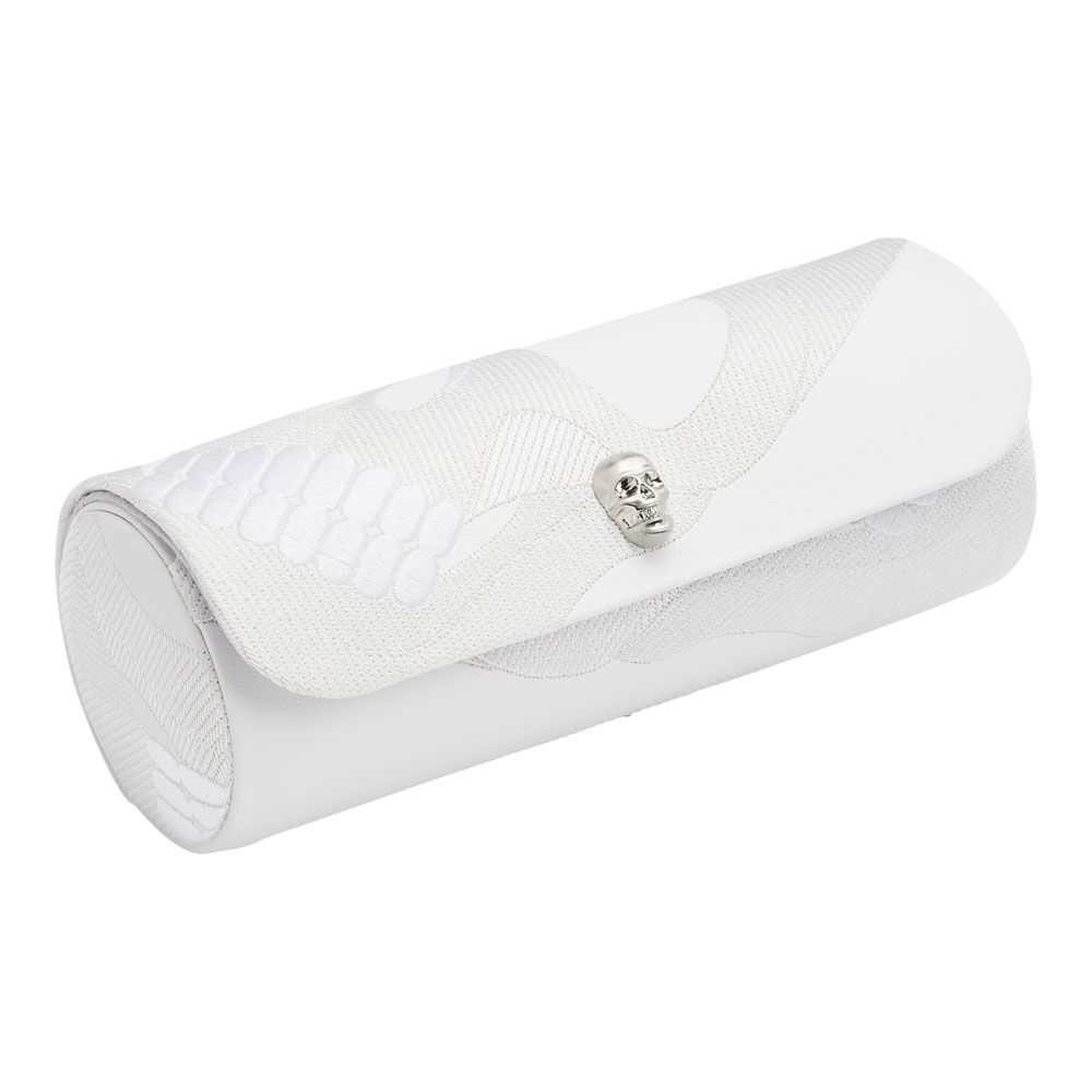 front view wolf watch case in white material