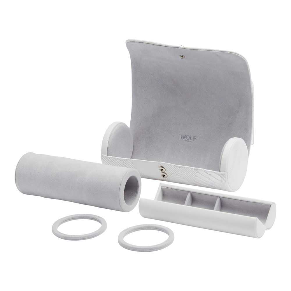 Watch RollWolf Memento Mori Triple Watch Roll White 493401The Wolf Memento Mori Triple Watch Roll White 493401 is a stylish and practical accessory for travelers who want to protect their timepieces and smaller valuables in