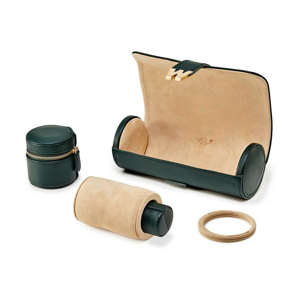 Watch Avenue UKJewellery RollWolf Cassandra Jewellery Watch Roll Hunter Green 800844Watch Avenue UK