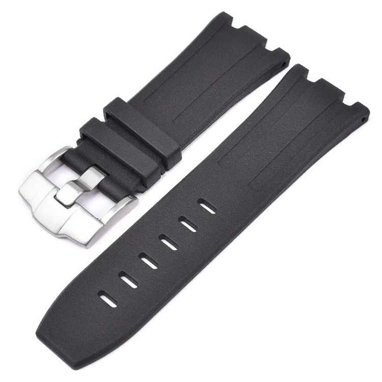 Premium FKM rubber watch strap compatible with Audemars Piguet Royal Oak.