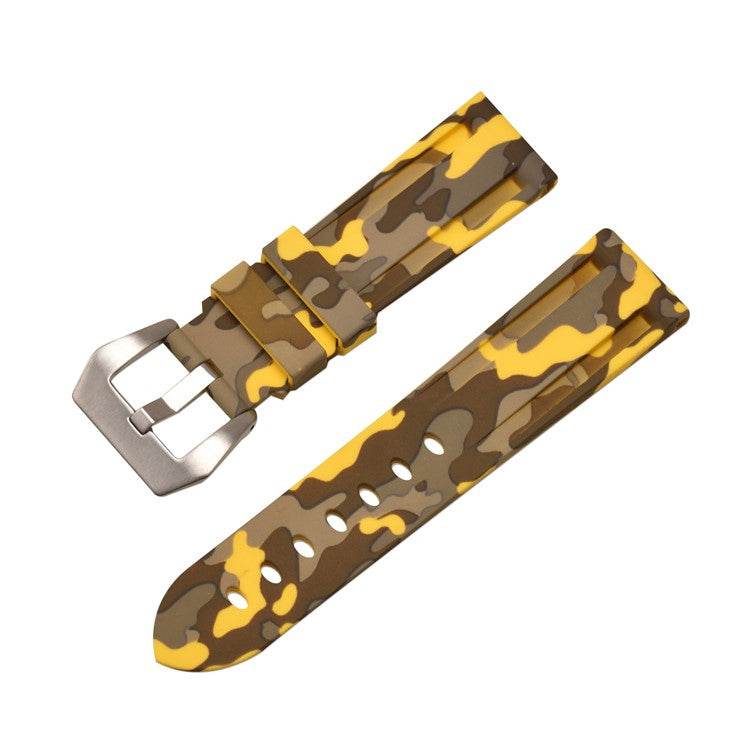 Watch StrapCamo Pattern Silicone Watch Straps - Military-Inspired Design for a BoTransform your watch with our Camo Pattern Silicone Straps, inspired by the Disruptive Pattern Material used by the British Armed Forces. Featuring iconic camouflage