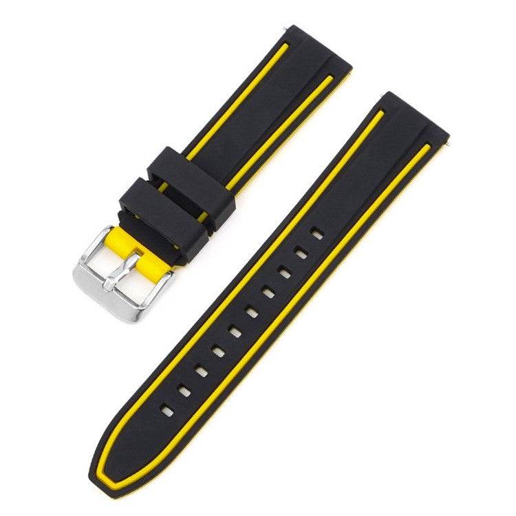 Sleek silicone watch strap with quick release, vibrant colors, and durable design for active lifestyles.