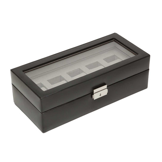 Watch Avenue UKWolf Heritage 5-Piece Black Watch Box | 99506Watch Avenue UK