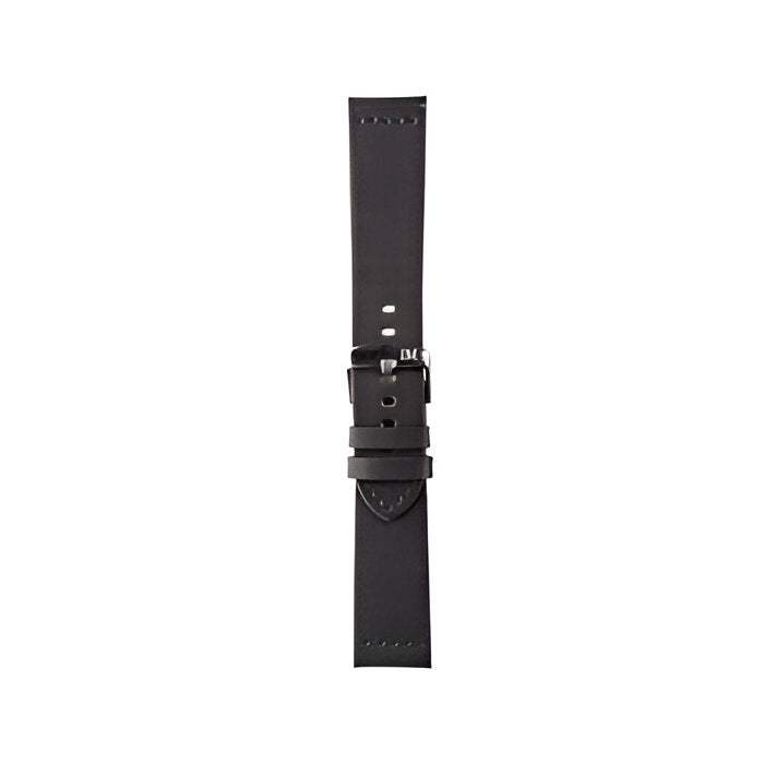 Bramante leather watch strap with classic plain pattern and exquisite stitching.