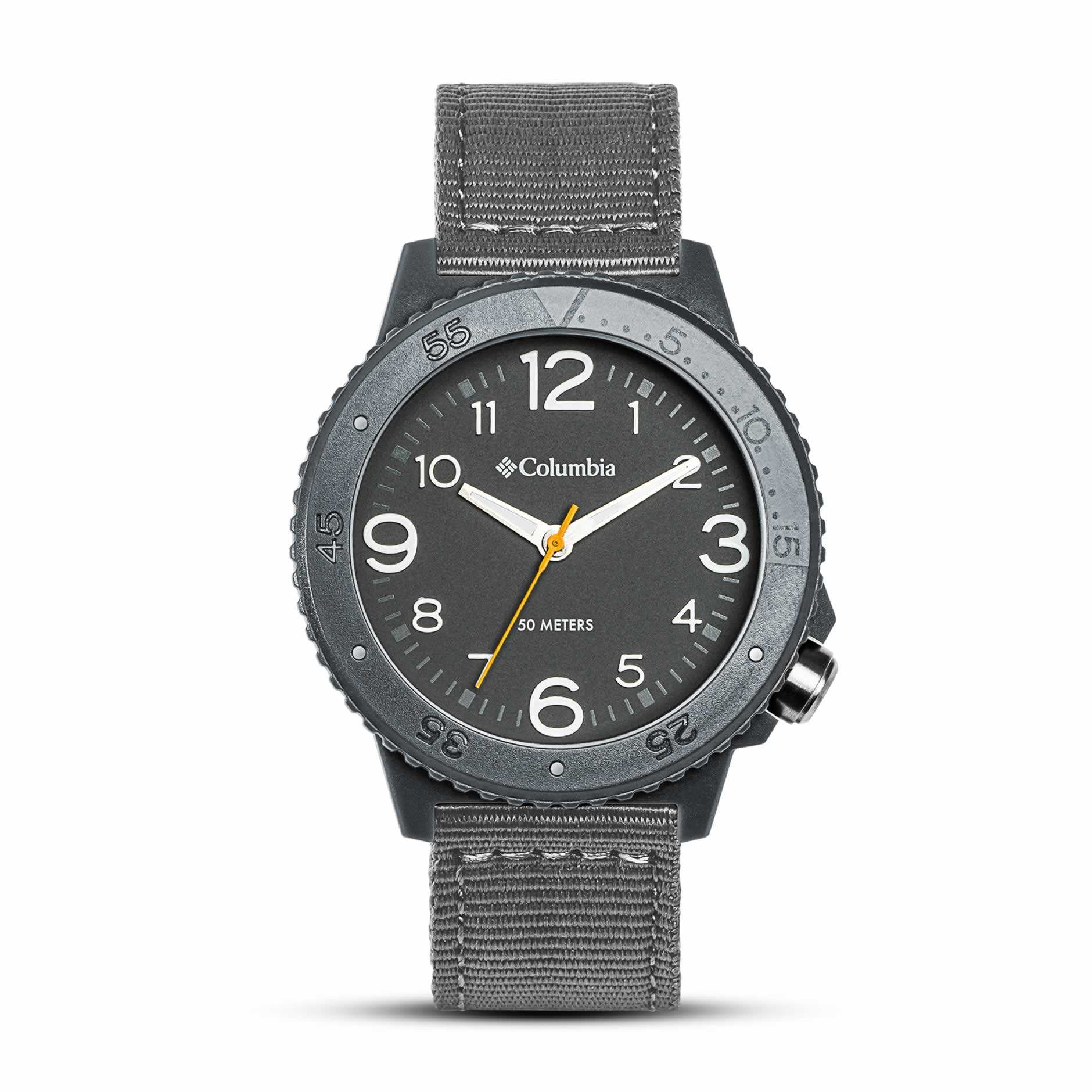 WatchColumbia Watch Cross Trails Grey Case Grey Dial Grey Nylon Strap