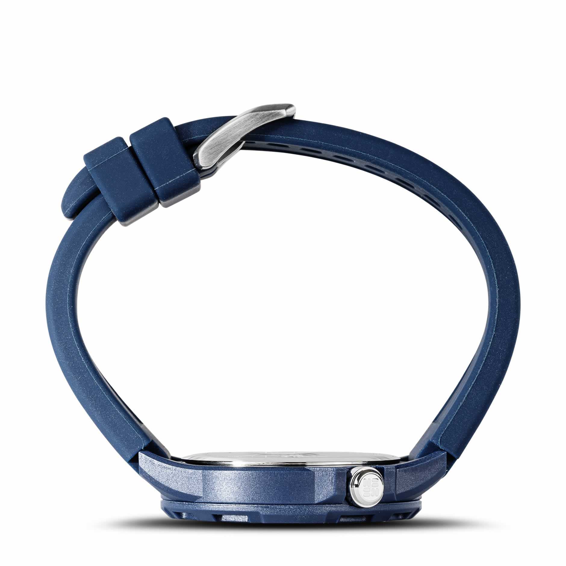 WatchColumbia Watch Trailhead White Dial Blue Silicone Strap