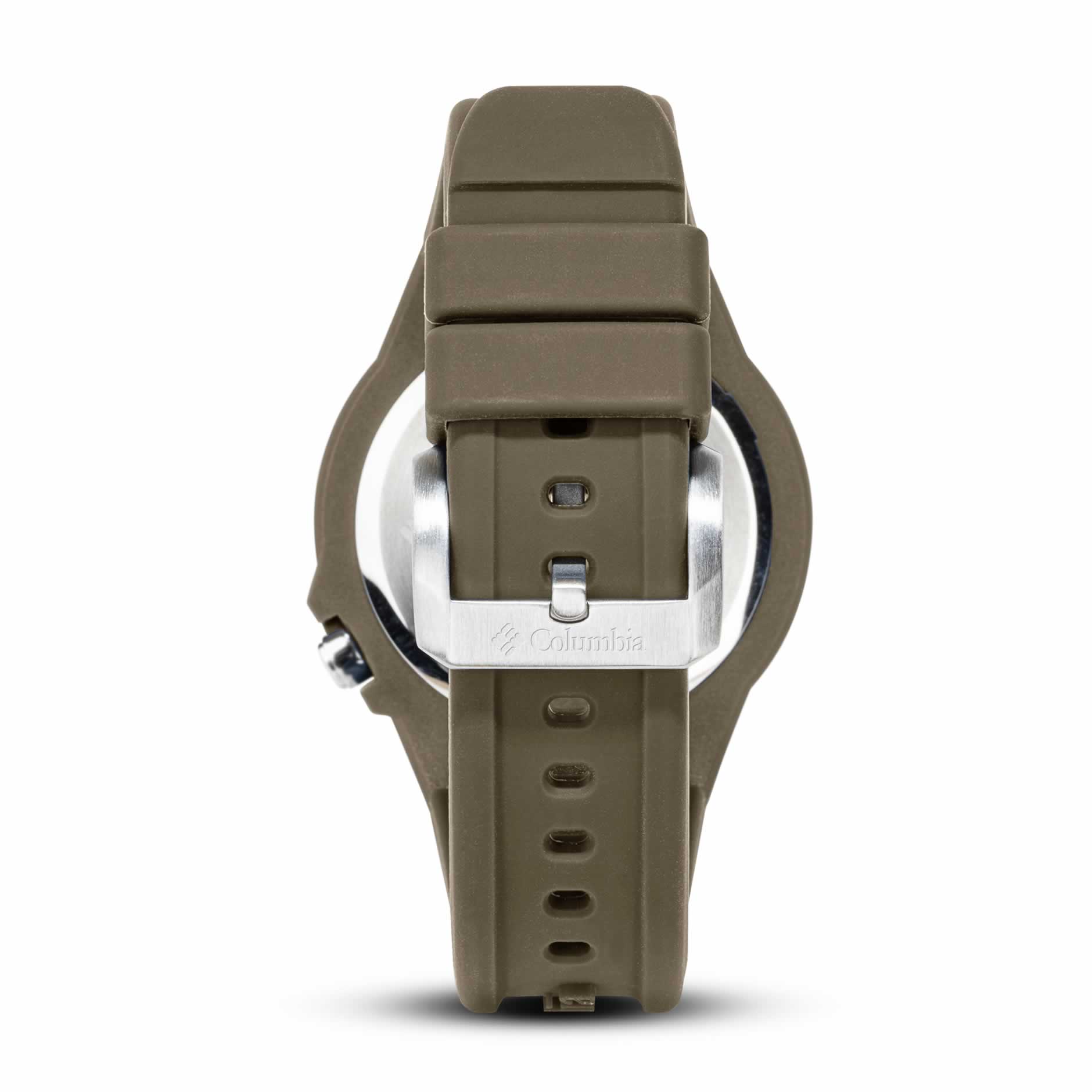 WatchColumbia Watch Trailhead Olive Dial Olive Silicone Strap