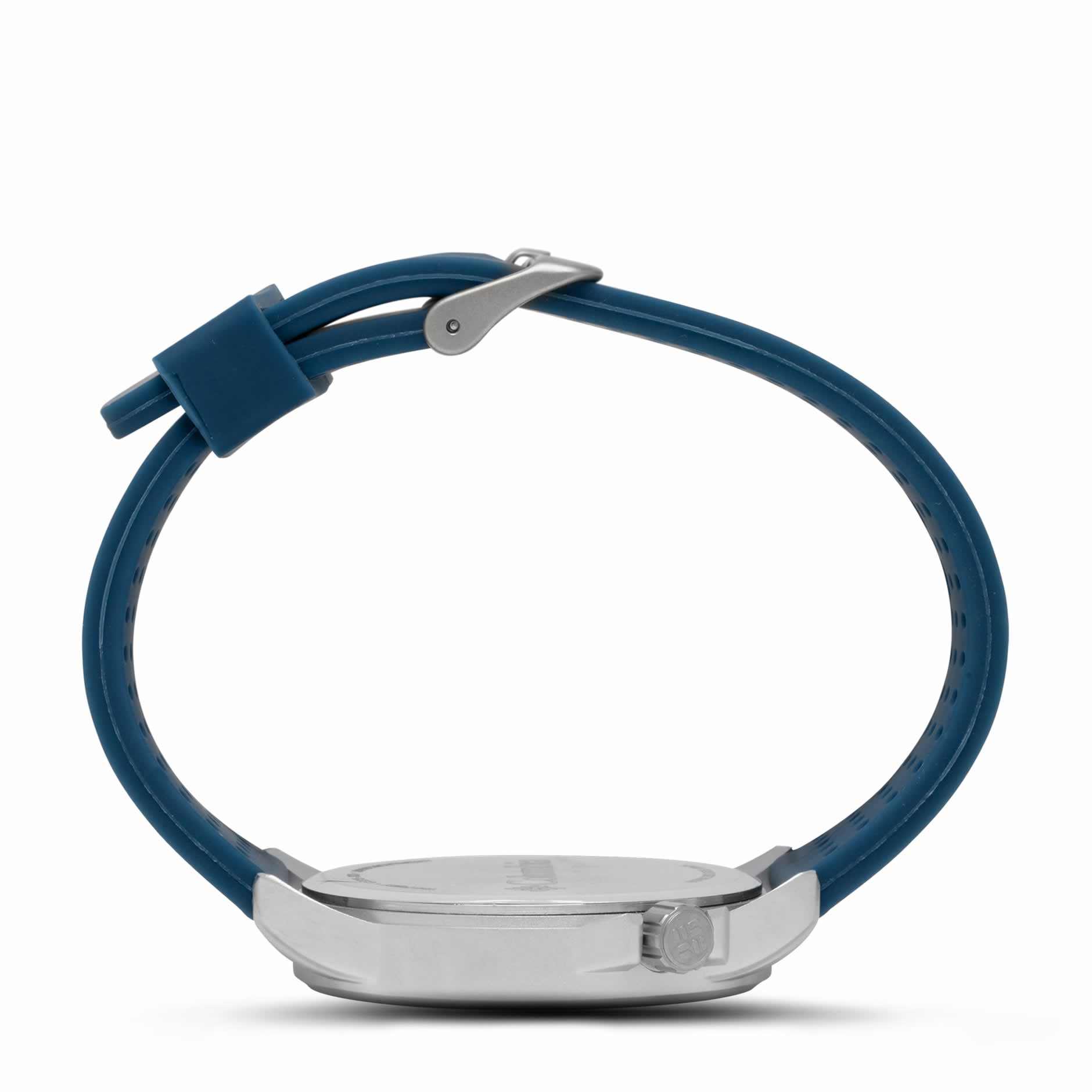 WatchColumbia Watch Viewmont Steel Colour Blue Dial Blue Silicone Strap