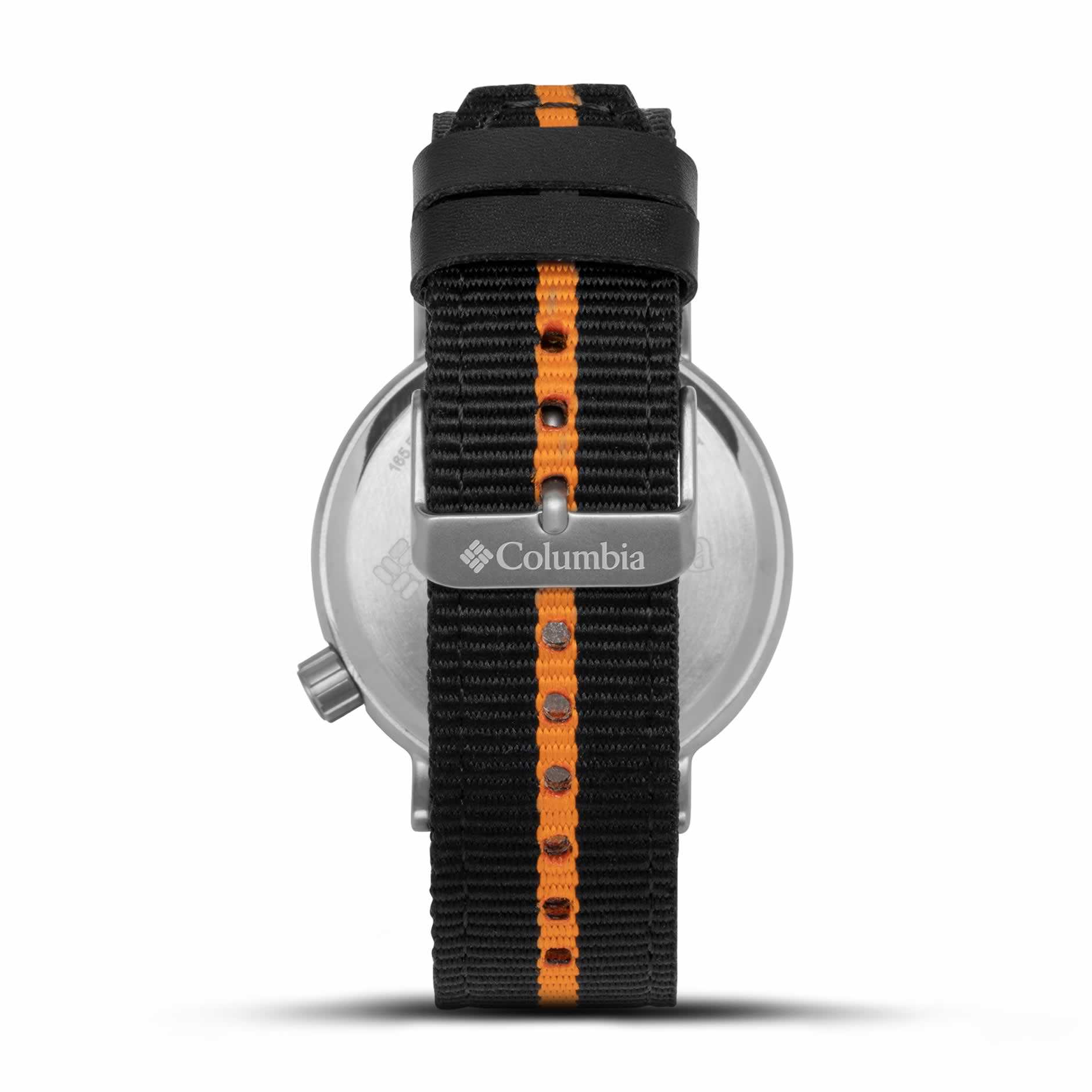 WatchColumbia Watch Trailbanks Steel Colour Black Dial Black Orange Nylon S