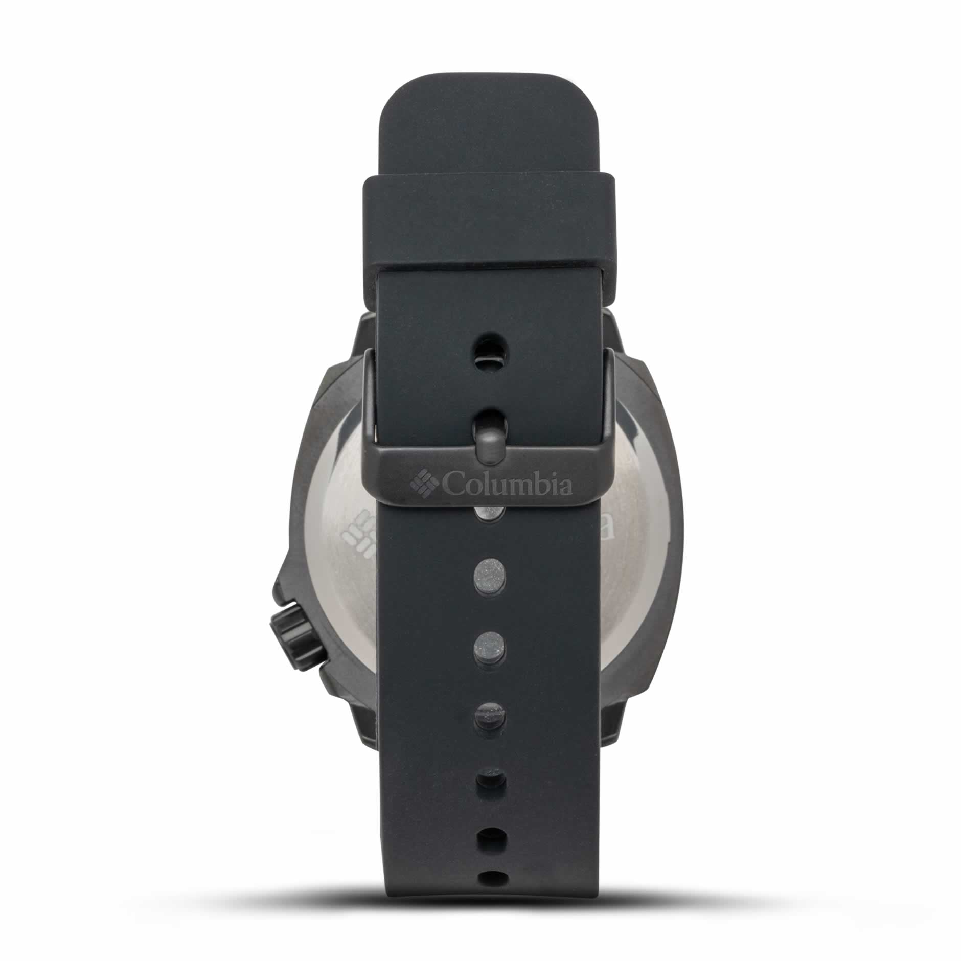 WatchColumbia Watch Delta Ridge Black Case Black Dial Black Silicone Strap