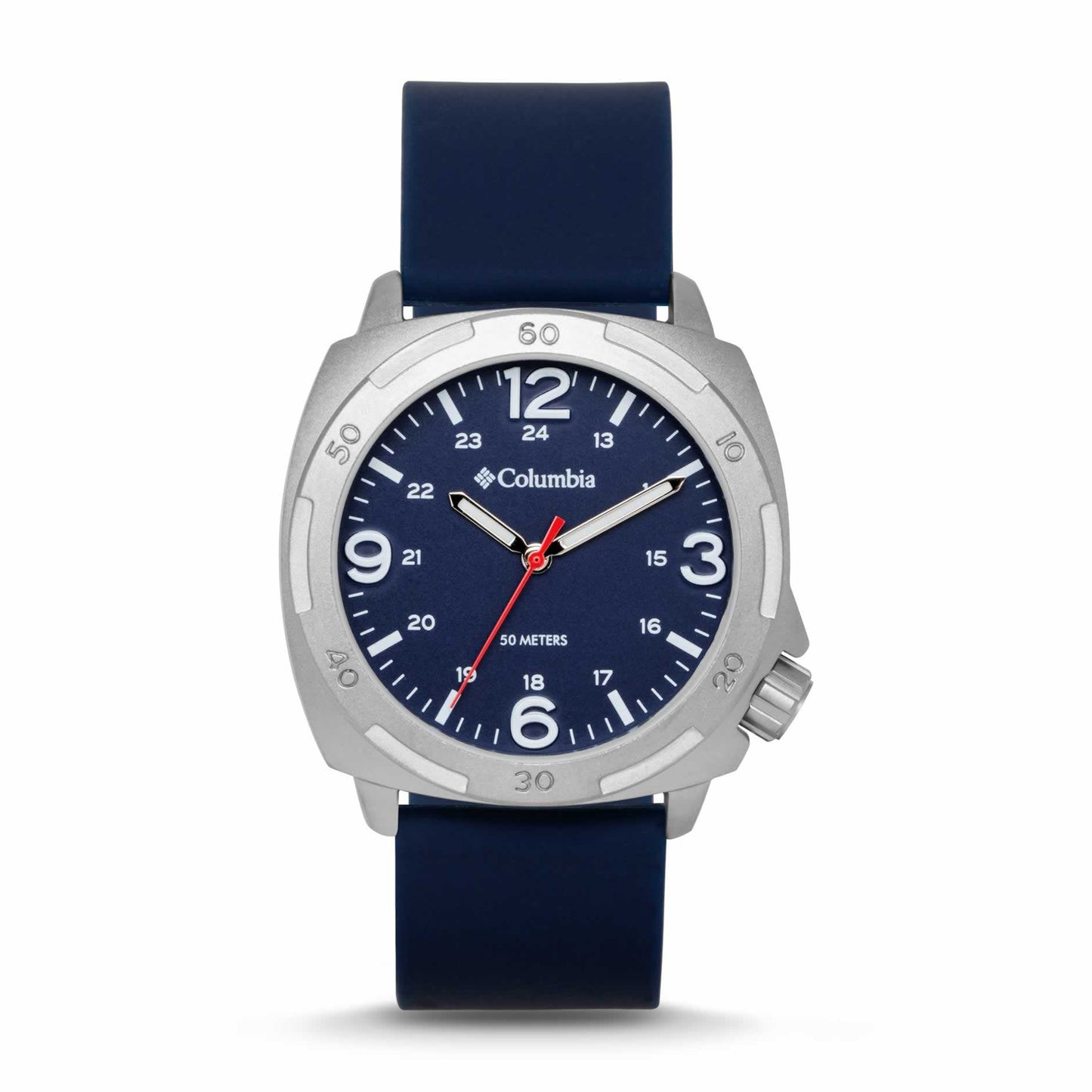 ColumbiaWatchColumbia Watch Delta Ridge Steel Colour Blue Dial Blue Silicone StrapWatch Avenue UK