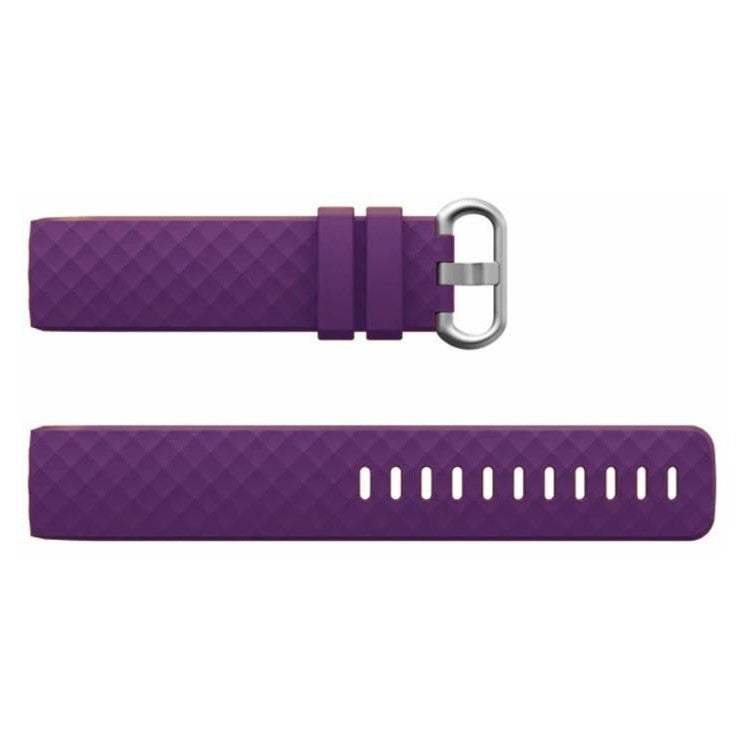 Purple Fitbit Charge 3 and 4 compatible strap in small and large sizes, durable and stylish.