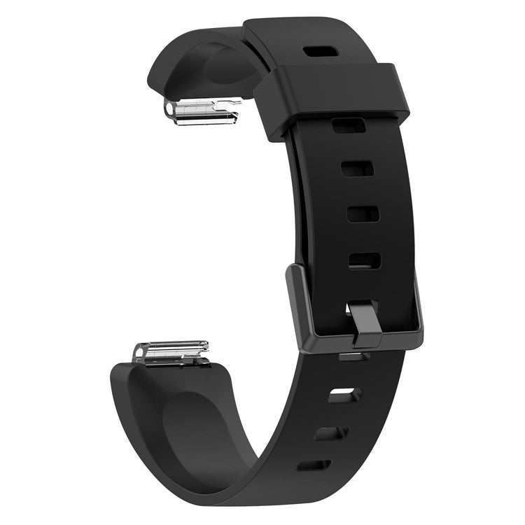 Black Fitbit Inspire compatible strap, available in sizes S and L.