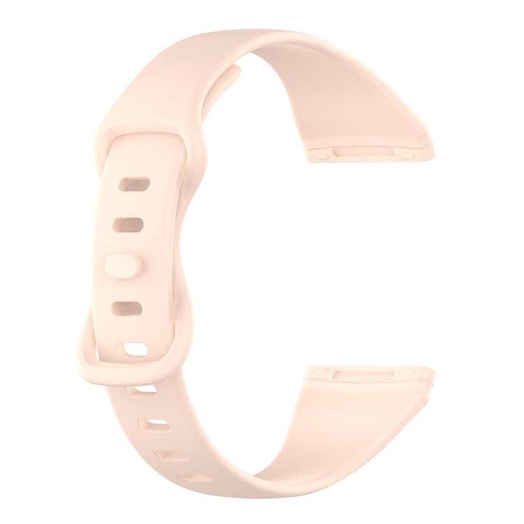 Cream-colored replacement strap for Fitbit Versa 4, compatible with sizes S and L.