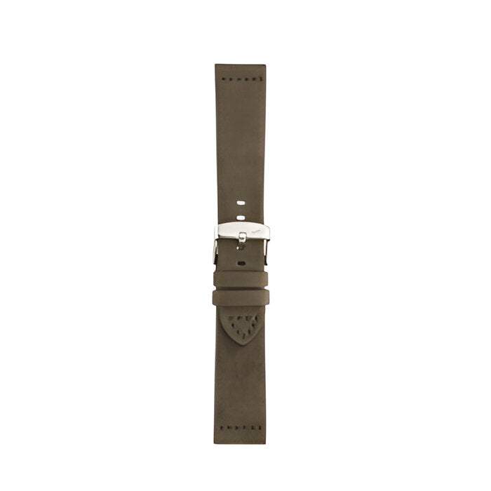 Morellato Bramante leather watch strap with classic plain pattern and exquisite stitching.
