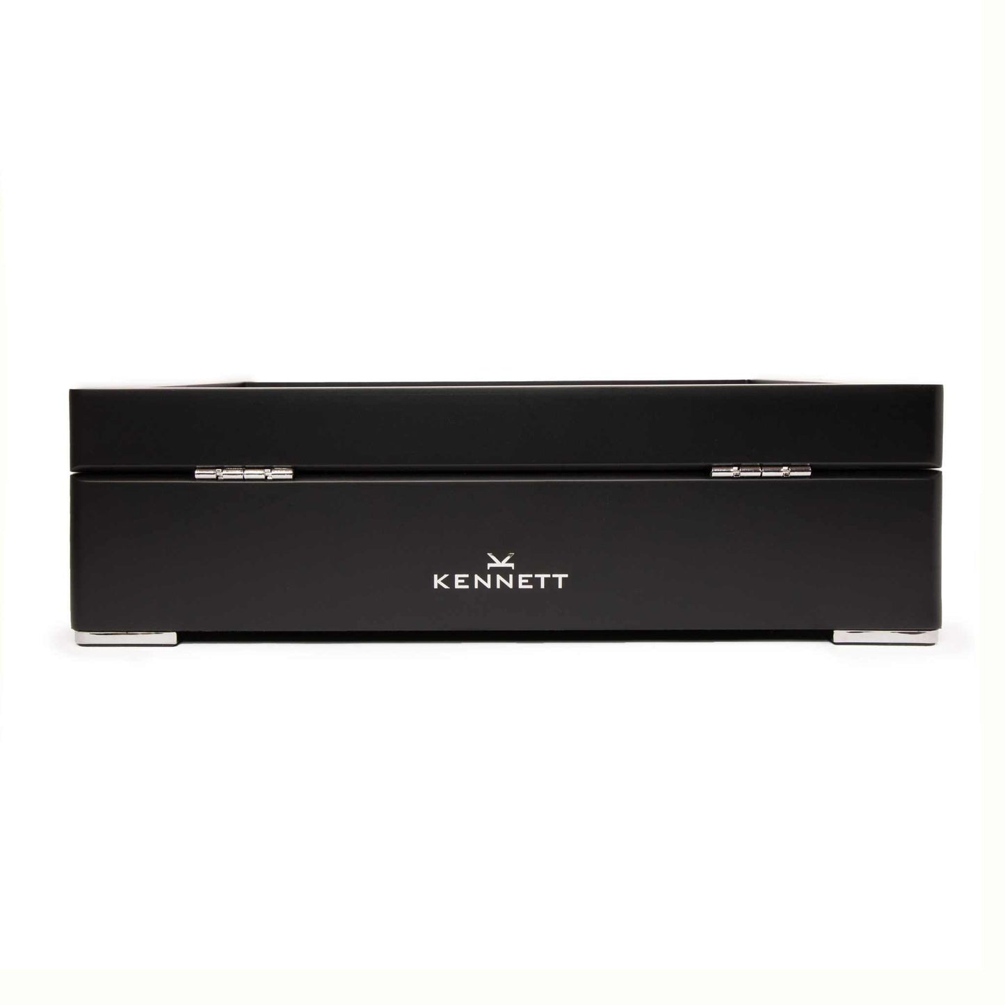 8 Slot Black Wooden Watch Box with Red Velvet Lining watch boxKennett Great Britain