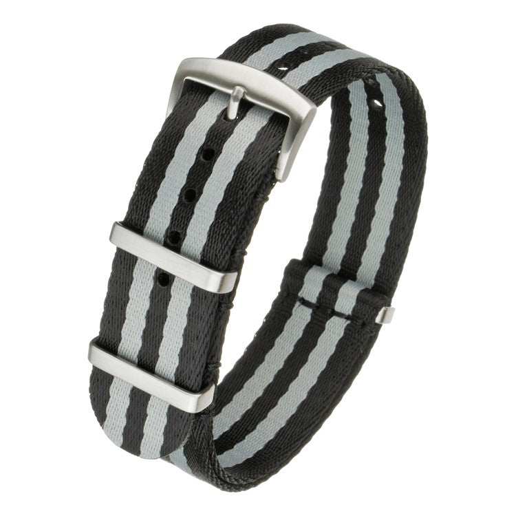 Premium seatbelt military watch strap with durable, woven design for strength and comfort.