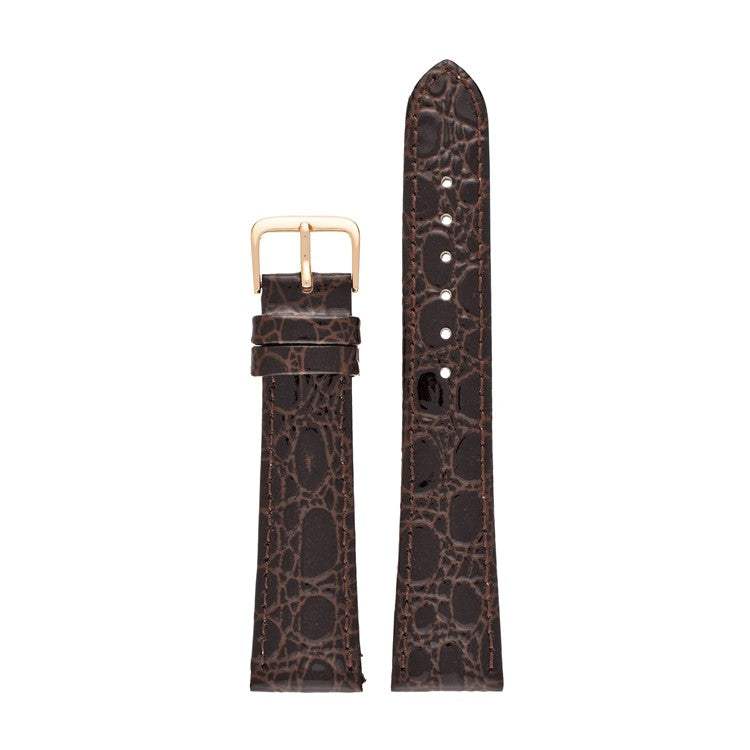 Crocodile Grain Leather Watch Strap – Classic Finish