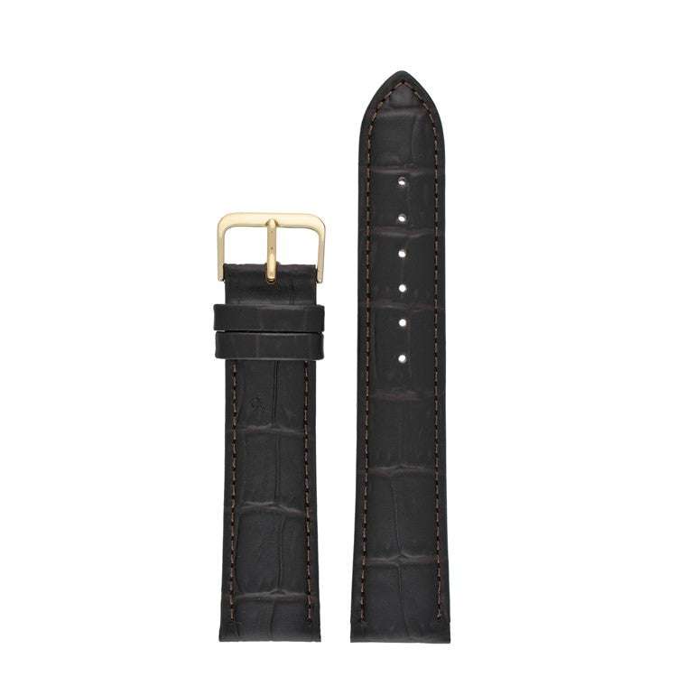 Padded Alligator Grain Watch Strap – Matte Finish