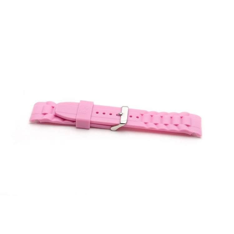 Pink genuine silicone strap for Ice Watch, available in sizes 14, 17, 19mm, designed for ladies, unisex,