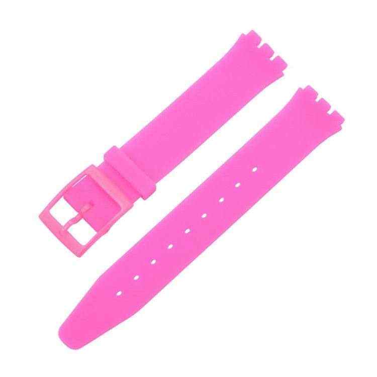 Pink Compatible Swatch® Watch Strap in Vibrant Color