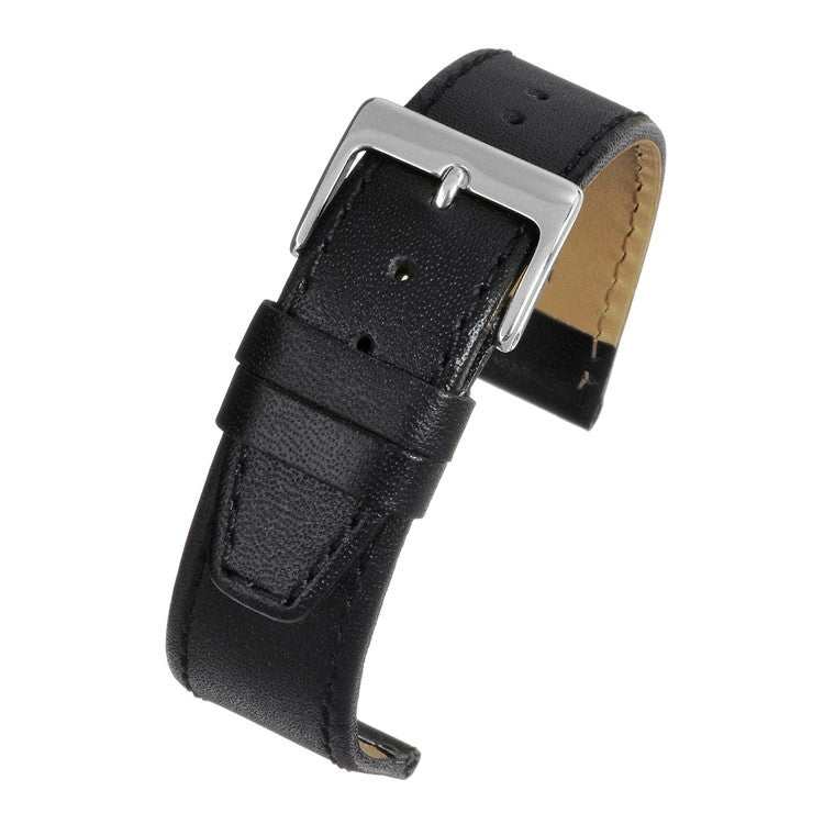 Watch StrapBlack Plain Stitched Leather Watch Strap - Classic & StylishElevate your watch collection with the Plain Stitched Leather Watch Strap in black, a timeless accessory designed to complement any style. Crafted from premium calf 