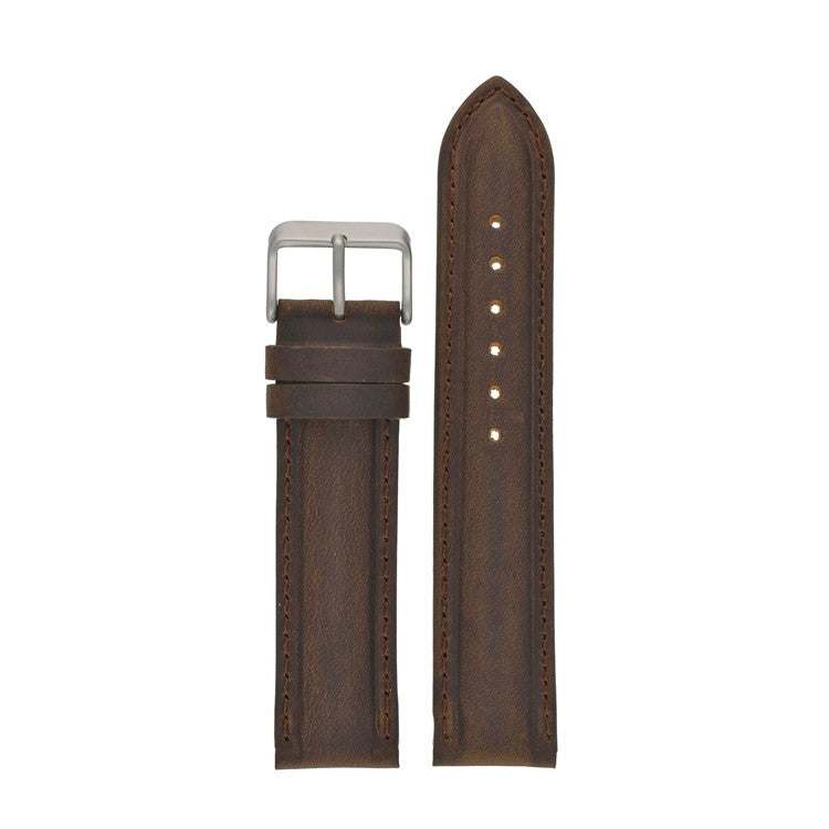 Vintage Heavy Padded Leather Watch Strap (16–20MM)
