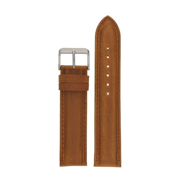 Vintage Heavy Padded Leather Watch Strap (16–20MM)