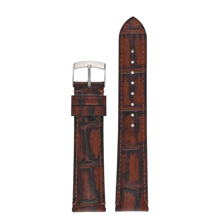 Handmade Alligator Grain Leather Watch Strap
